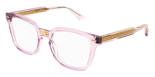 NEW GUCCI GG0184O 013 Pink Eyeglasses