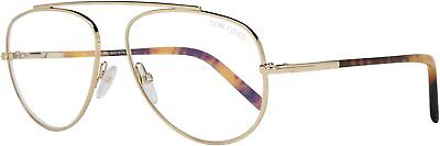 Tom Ford FT 5622-B 030 Gold Metal Aviator Eyeglasses 57mm