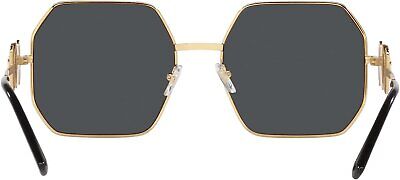 Versace Woman Sunglasses Gold Frame, Dark Grey Lenses, 58MM