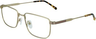 Lacoste Men's Gold Tone Rectangular Eyeglass Frames L2277710 55mm