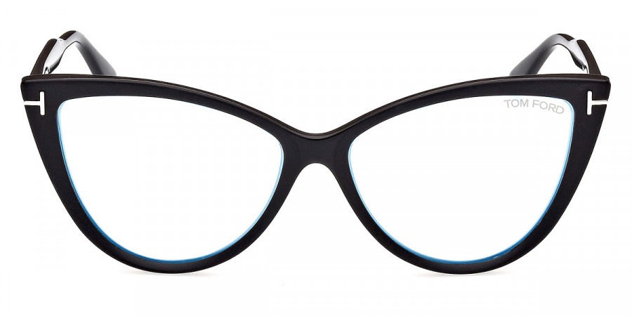 Tom Ford Eyeglasses FT5843 B 005 Injected Black 56mm