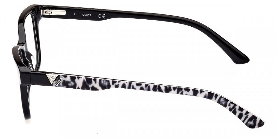 Guess GU2943 001 52 Shiny Black Eyeglasses 52mm