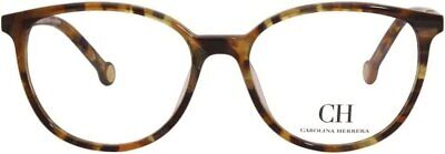Carolina Herrera-Vhe839K 0777 Oval Eyeglasses Tortoise