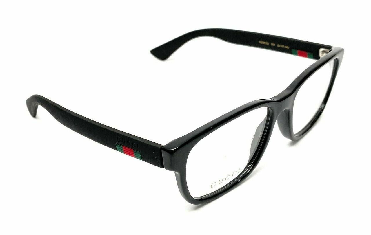 GUCCI GG0011O 005 Rectangular Square Black Men's Eyeglasses Frame 55 mm