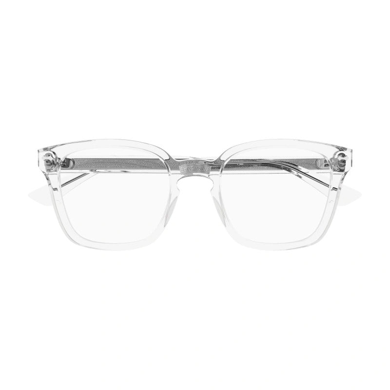 Gucci GG0184O 012 Crystal Square Unisex Eyeglasses