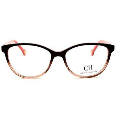 NEW Carolina Herrera VHE-720-09PV-53mm Black Red Eyeglasses