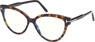 New TOM FORD FT 5763B 052 Eyeglasses Dark Havana 56mm