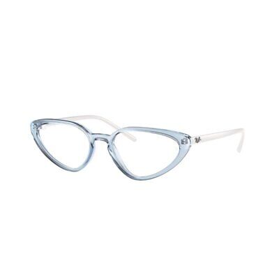 Ray-Ban Rx7188 Rectangular Prescription Eyeglass Frames Blue 52mm