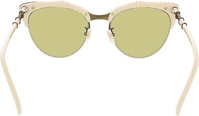 Gucci sunglasses (GG-0661-S 003) White - Dark Gold - Green lenses