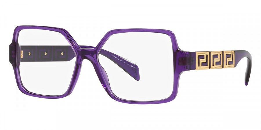 Versace VE3337 5408 53 Transparent Violet Eyeglasses 53mm