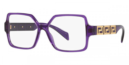 Versace VE3337 5408 53 Transparent Violet Eyeglasses 53mm