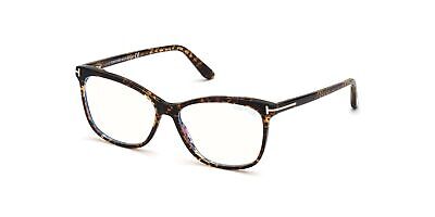 New Tom Ford Tortoise Butterfly Eyeglass Frames 55mm