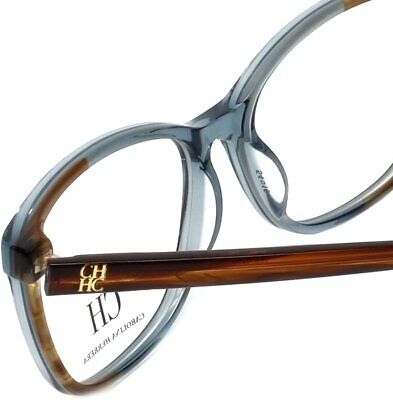 Carolina Herrera Designer Eyeglasses VHE717K-0844 in Blue-Brown 54mm DEMO LENS