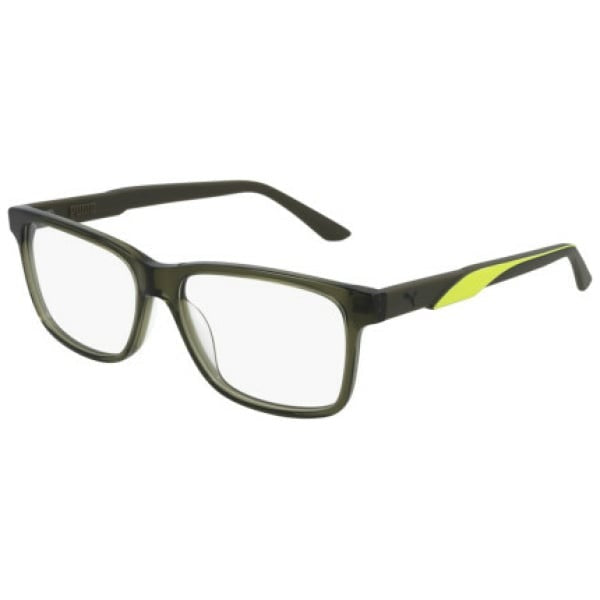 PUMA Eyeglasses PU0341O-003 Green men's 57mm