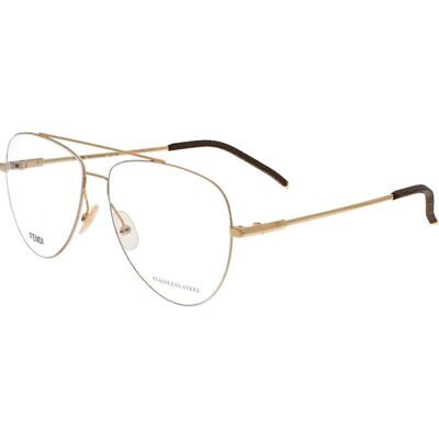 Fendi FFM0048-01Q GOLD Eyeglasses 57mm
