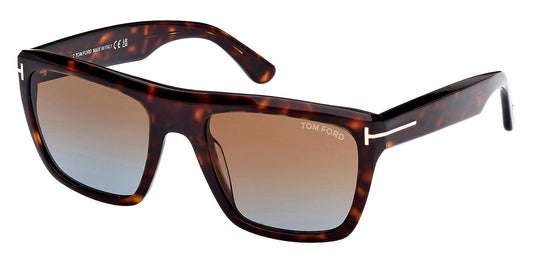 Tom Ford Mens Sunglasses FT1077 Alberto 52F 55 - Dark Havana 55mm