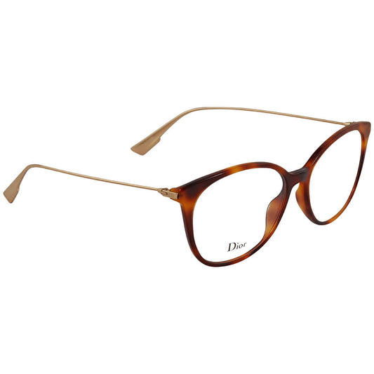 Dior Ladies Tortoise Round Eyeglass Frames SIGHTO1 0086 52