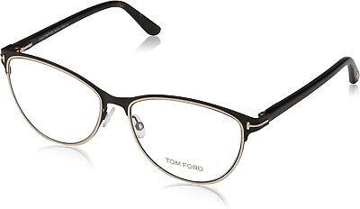Tom Ford FT5420 Eyeglasses 54 049 Matte Dark Brown