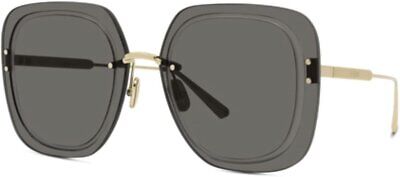 DIOR Woman Sunglasses Gold Frame, Smoke Lenses, 65MM
