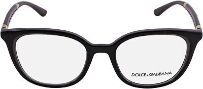 Eyeglasses Dolce & Gabbana DG 5080 3246 Black/Transparent Black 50mm