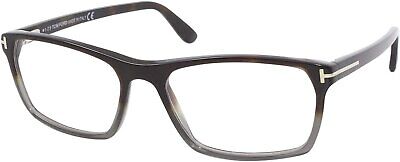 Eyeglasses Tom Ford FT 5295 055 Shiny Grad. Havana-to-transp. Grey/Blue Block L