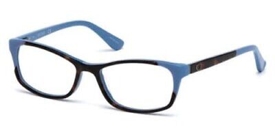 NEW Guess GU2616-092 Blue Havana Eyeglasses 53mm