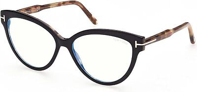 New TOM FORD FT 5763B 005 Eyeglasses Black Frame 56mm