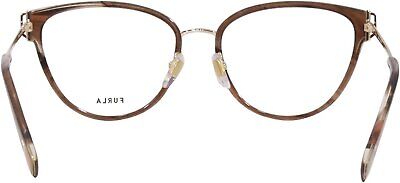 Furla VFU444 0GGU Eyeglasses Women's Brown Full Rim 54x17x135mm