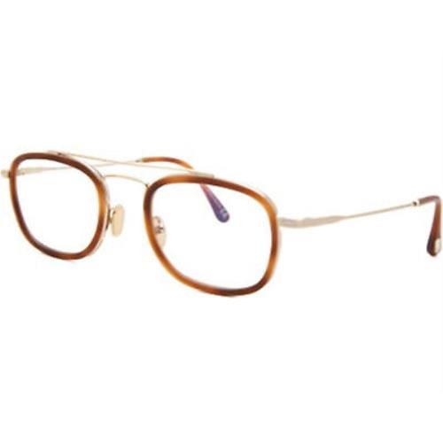 NEW Tom Ford FT5677FB-053-52 Havana Gold Eyeglasses