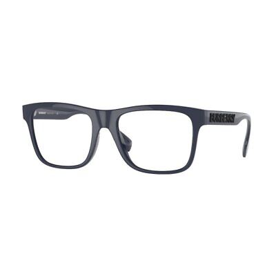 New BURBERRY BE 2353 3961 Blue Plastic Square Eyeglasses 53mm