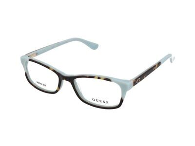 NEW Guess GU2616-056 Blue Havana Eyeglasses 53mm