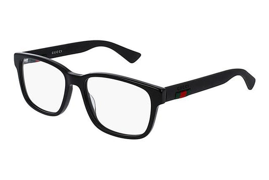 GUCCI GG0011O 005 Rectangular Square Black Men's Eyeglasses Frame 55 mm