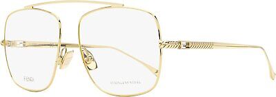 Fendi Square Eyeglasses FF0445 J5G Gold 57mm 445