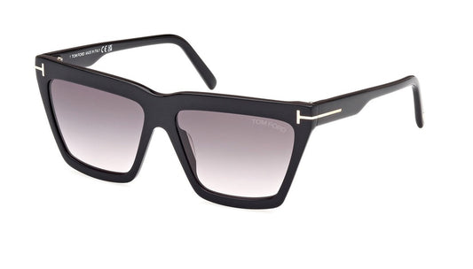 Tom Ford Sunglasses Eden Smoke Mirror Cat Eye Ladies FT1110 05C 56mm