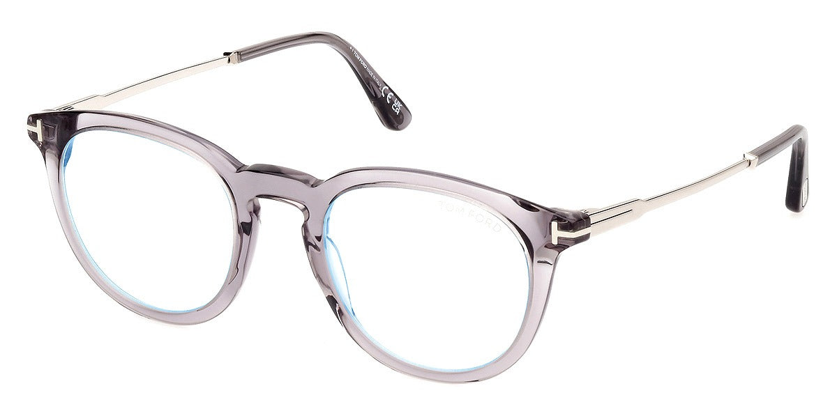 Tom Ford FT5905-B-20-49 Blue Light Block Oval Unisex Eyeglasses 49mm