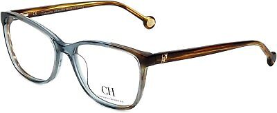 Carolina Herrera Designer Eyeglasses VHE717K-0844 in Blue-Brown 54mm DEMO LENS